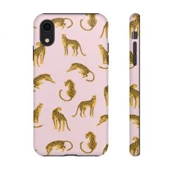 Printify Accessories Pink Leopards Tough Phone Case