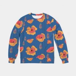 Harlow & Lloyd Wild Orange Vines Men's French Terry Pullover Sweatshirt