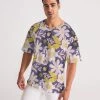 Harlow & Lloyd T Shirts & Tanks Purple Frisky Floral Men's Premium Heavyweight Tee 1 Harlow & Lloyd T Shirts & Tanks Purple Frisky Floral Men's Premium Heavyweight Tee