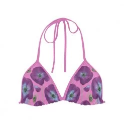 Harlow & LLoyd Violet Poppies Bikini Top