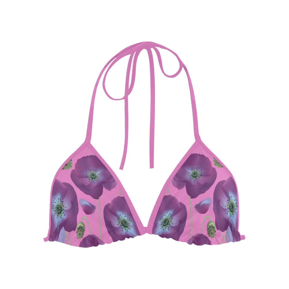 Harlow & LLoyd Violet Poppies Bikini Top 3 Harlow & LLoyd Violet Poppies Bikini Top