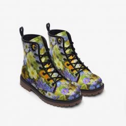 Harlow & Lloyd Shoes Spring Flowers Lace Up Boots