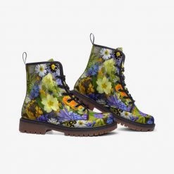 Harlow & Lloyd Shoes Spring Flowers Lace Up Boots 7 Harlow & Lloyd Shoes Spring Flowers Lace Up Boots