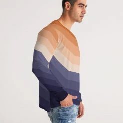 Harlow & Lloyd Purple Rays Men's Long Sleeve Tee T Shirts & Tanks