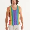 Harlow & Lloyd Rainbow Vertical Stripe Tank T Shirts & Tanks