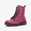 Harlow & Lloyd Raspberry Red Lace Up Boots