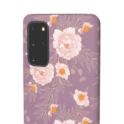 Printify Orange Peonies Floral Rose Phone Case