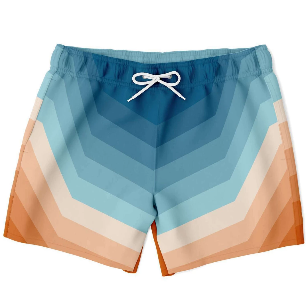 Subliminator Sunshine Blue Swim Shorts Men 3 Subliminator Sunshine Blue Swim Shorts Men