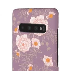Printify Orange Peonies Floral Rose Phone Case