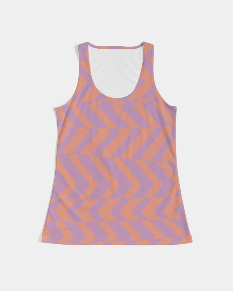 Harlow & Lloyd Peach & Orchid Striped Women's Tank T Shirts & Tanks 3 Harlow & Lloyd Peach & Orchid Striped Women's Tank T Shirts & Tanks