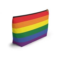 Printify Accessories Personalized Rainbow Accessory Pouch W T-bottom