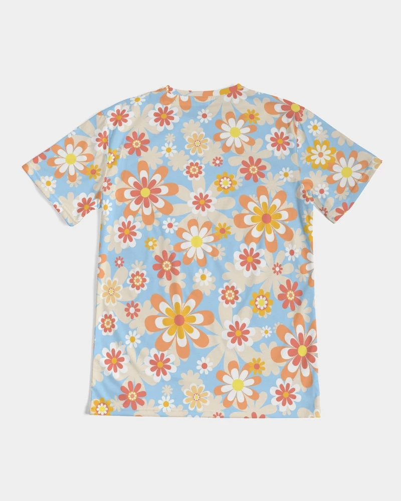 Harlow & Lloyd Blue Blooming Mod Floral Men's Tee T Shirts & Tanks 10 Harlow & Lloyd Blue Blooming Mod Floral Men's Tee T Shirts & Tanks