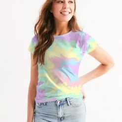 Harlow & Lloyd T Shirts & Tanks Pastal Smash Tie Dye Women's Tee