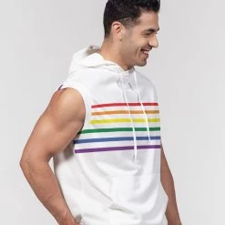 Harlow & Lloyd Rainbow Pride Premium Heavyweight Sleeveless Hoodie 13 Harlow & Lloyd Rainbow Pride Premium Heavyweight Sleeveless Hoodie