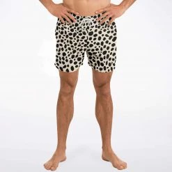 Subliminator Men Cheetah Print Swim Shorts