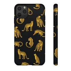 Printify Black Leopards Tough Phone Case