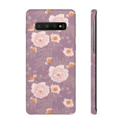 Printify Orange Peonies Floral Rose Phone Case