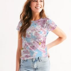 Harlow & Lloyd Cherry Blossom Sky Women's Tee