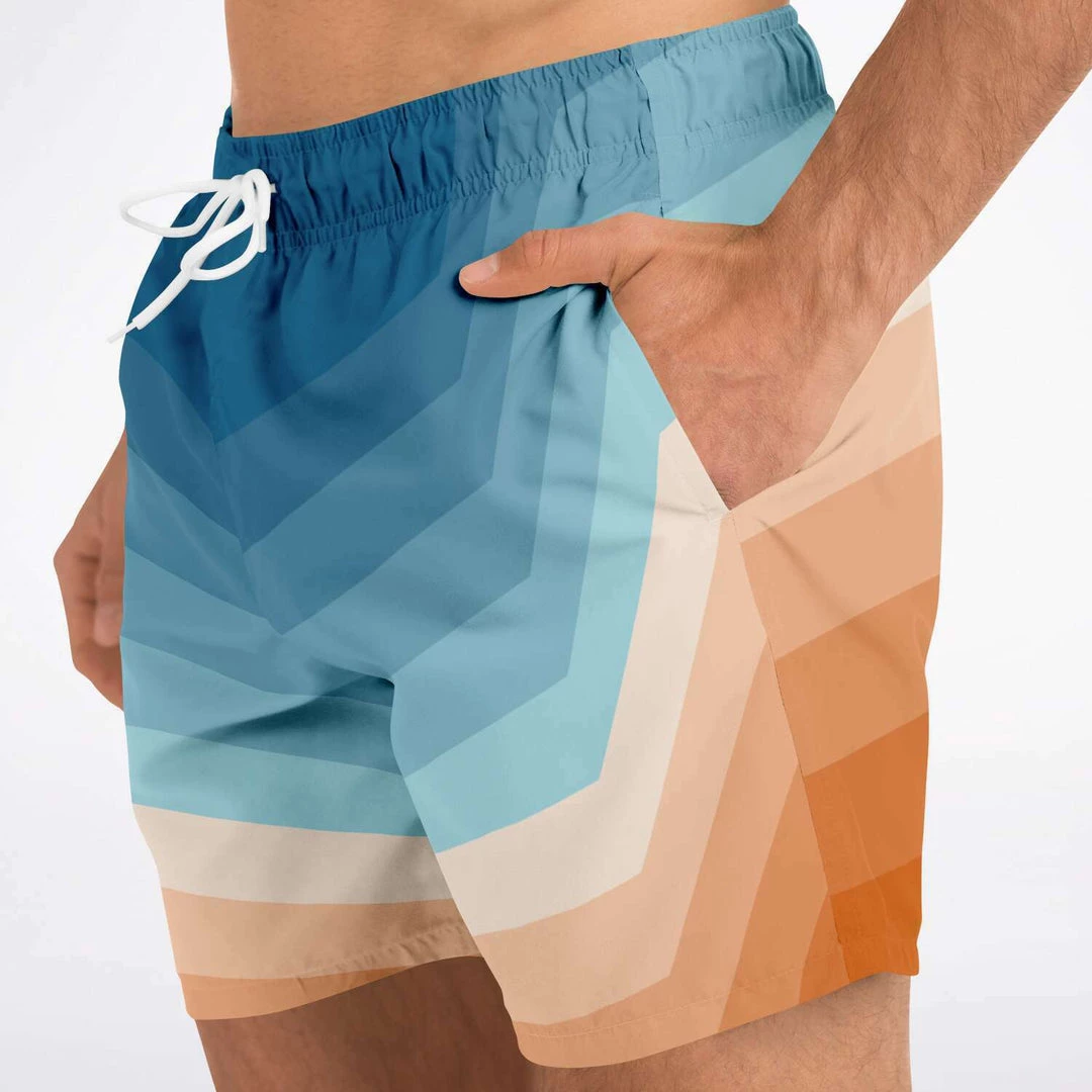 Subliminator Sunshine Blue Swim Shorts Men 4 Subliminator Sunshine Blue Swim Shorts Men