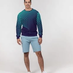 Harlow & Lloyd Terrestrial Descent Men's French Terry Pullover Sweatshirt