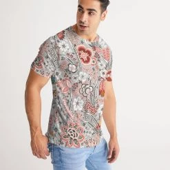 Harlow & Lloyd Blood Orange Floral Men's Tee 13 Harlow & Lloyd Blood Orange Floral Men's Tee