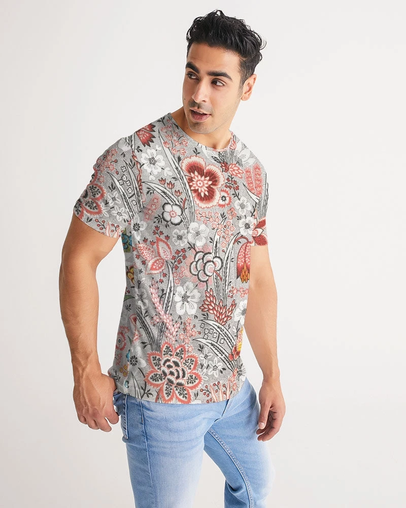 Harlow & Lloyd Blood Orange Floral Men's Tee 6 Harlow & Lloyd Blood Orange Floral Men's Tee
