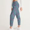 Harlow & Lloyd Purple & Green Tartan Lightweight Women's Track Pants Pants & Joggers