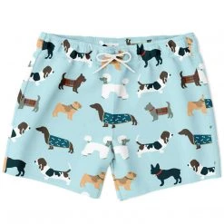 Subliminator Men Dog Pawty Swim Shorts