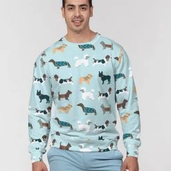 Harlow & Lloyd Dog Pawty Men's Classic French Terry Pullover Sweatshirt Sweatshirts & Pullovers