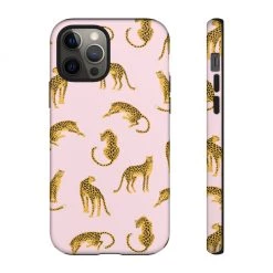 Printify Accessories Pink Leopards Tough Phone Case