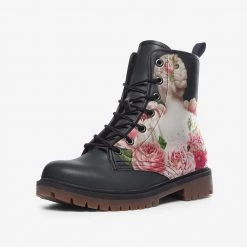 Harlow & LLoyd Shoes Roman Flora Goddess Lace Up Boots