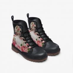 Harlow & LLoyd Shoes Roman Flora Goddess Lace Up Boots