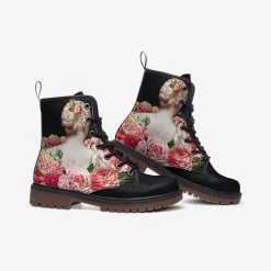 Harlow & LLoyd Shoes Roman Flora Goddess Lace Up Boots