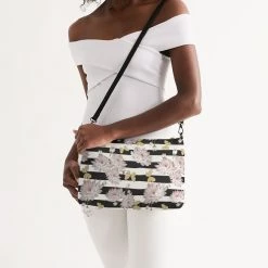 Harlow & Lloyd Pink Chrysanthemum Butterflies Daily Zip Pouch