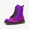 Harlow & LLoyd Wicked Purple Dots Lace Up Boots 2 Harlow & LLoyd Wicked Purple Dots Lace Up Boots