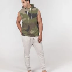 Harlow & Lloyd Woodland Camo Men's Premium Heavyweight Sleeveless Hoodie Hoodies 15 Harlow & Lloyd Woodland Camo Men's Premium Heavyweight Sleeveless Hoodie Hoodies