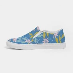 Harlow & Lloyd Parisian Blue Floral Women's Slip-On Canvas Shoe
