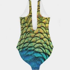 Harlow & Lloyd Vivid Peacock Women's One-Piece Swimsuit