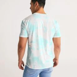 Harlow & Lloyd Blue Cloud Pastel Tie Dye Men's Tee T Shirts & Tanks
