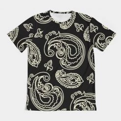 Harlow & Lloyd Black & Bone Paisley Men's Tee T Shirts & Tanks