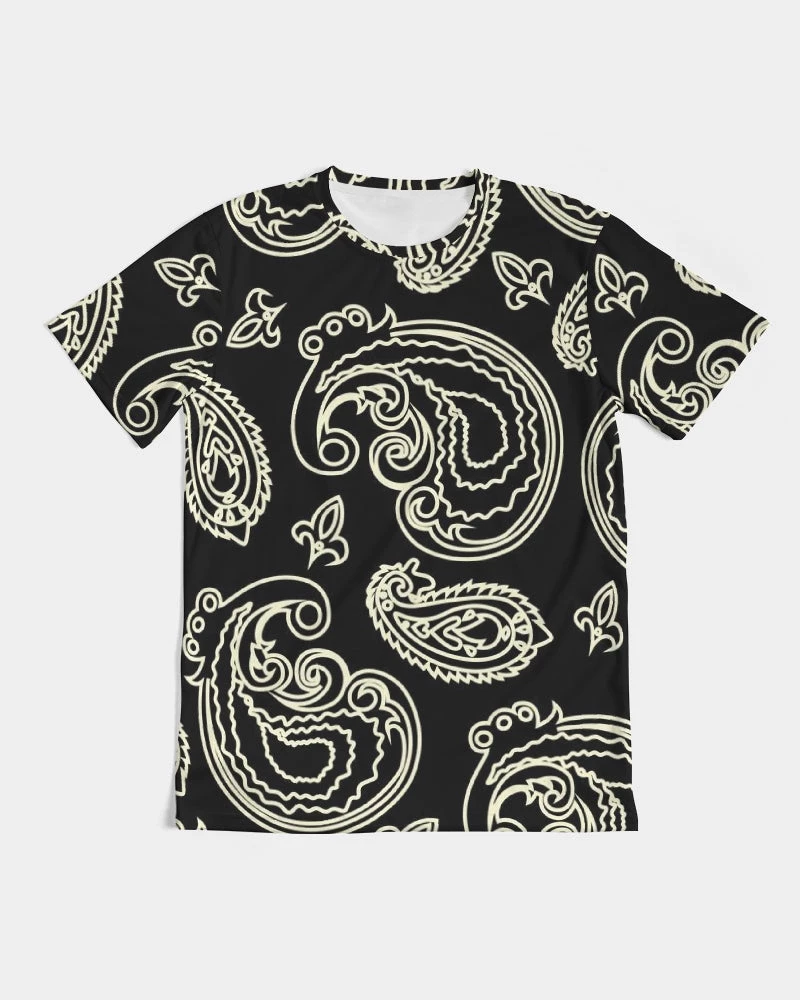 Harlow & Lloyd Black & Bone Paisley Men's Tee T Shirts & Tanks 3 Harlow & Lloyd Black & Bone Paisley Men's Tee T Shirts & Tanks