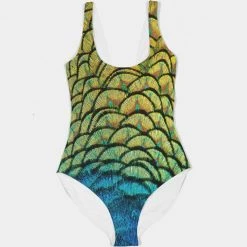 Harlow & Lloyd Vivid Peacock Women's One-Piece Swimsuit