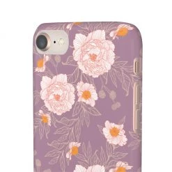 Printify Orange Peonies Floral Rose Phone Case
