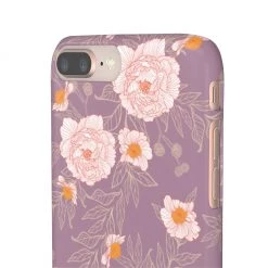 Printify Orange Peonies Floral Rose Phone Case