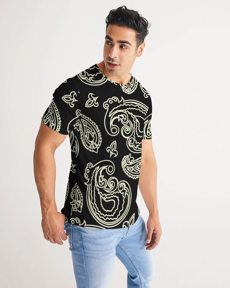 Harlow & Lloyd Black & Bone Paisley Men's Tee T Shirts & Tanks 7 Harlow & Lloyd Black & Bone Paisley Men's Tee T Shirts & Tanks