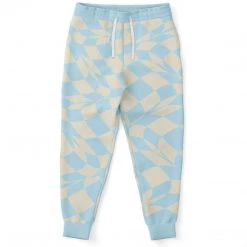 Subliminator Blue & Vanilla Ripple Check Unisex Joggers Pants & Joggers