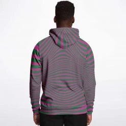 Subliminator Hoodies Fuchsia & Green Optical Unisex Hoodie 19 Subliminator Hoodies Fuchsia & Green Optical Unisex Hoodie