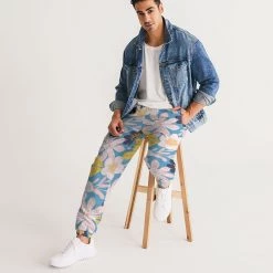 Harlow & Lloyd Pants & Joggers Blue Frisky Floral Men's Lightweight Track Pants