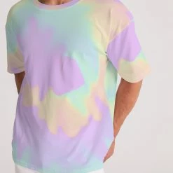 Harlow & Lloyd T Shirts & Tanks Lilac Mint Tie Dye Men's Premium Heavyweight Tee