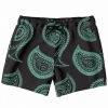 Subliminator Mint Paisley Swim Shorts Men 1 Subliminator Mint Paisley Swim Shorts Men